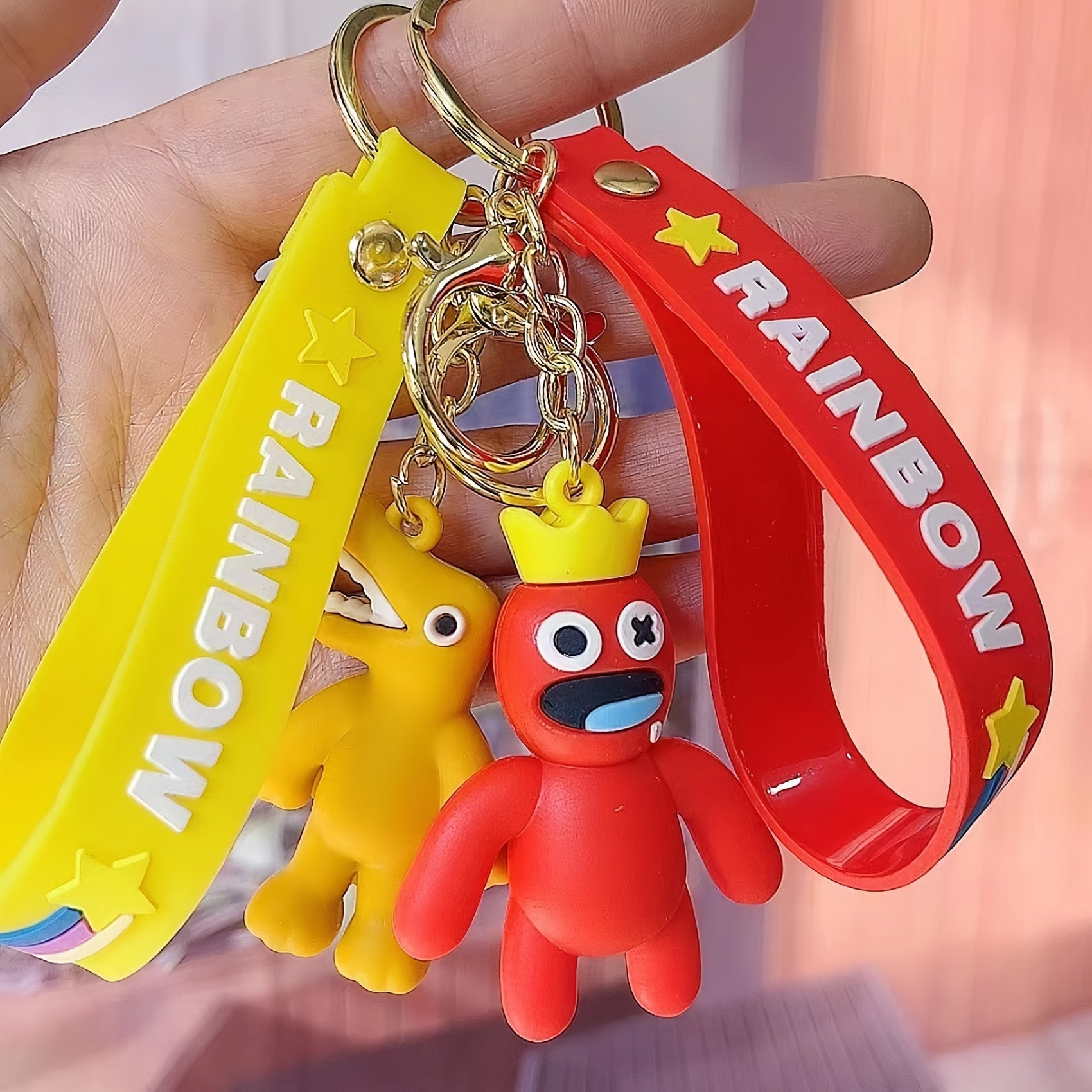 Rainbow Horror Friends Action Figures Keychain Backpack Ornament