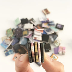 DIY Dollhouse Scene with Mini Bookshelf Decoration