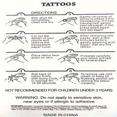 Waterproof Leopard & Flower Temporary Tattoo Sticker