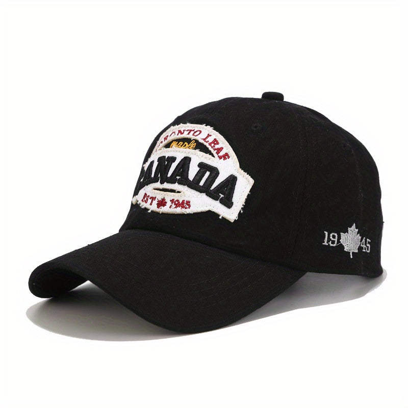 Canada Maple Leaf Baseball Cap Embroidery Patch Solid Sun Hat Unisex Dad Hats