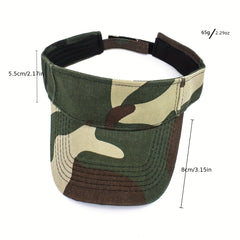 Camouflage Tactical Visor Hat Lightweight UV Protection Running Hat