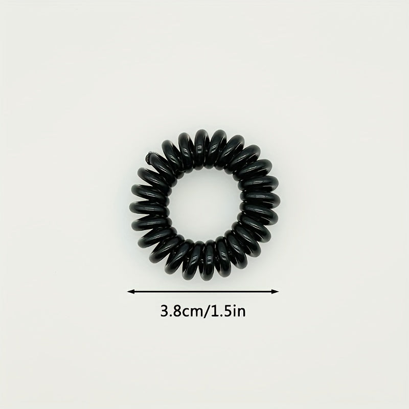 18pcs Spiral Hair Ties Waterproof Coil Hair Accessories