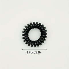 18pcs Spiral Hair Ties Waterproof Coil Hair Accessories