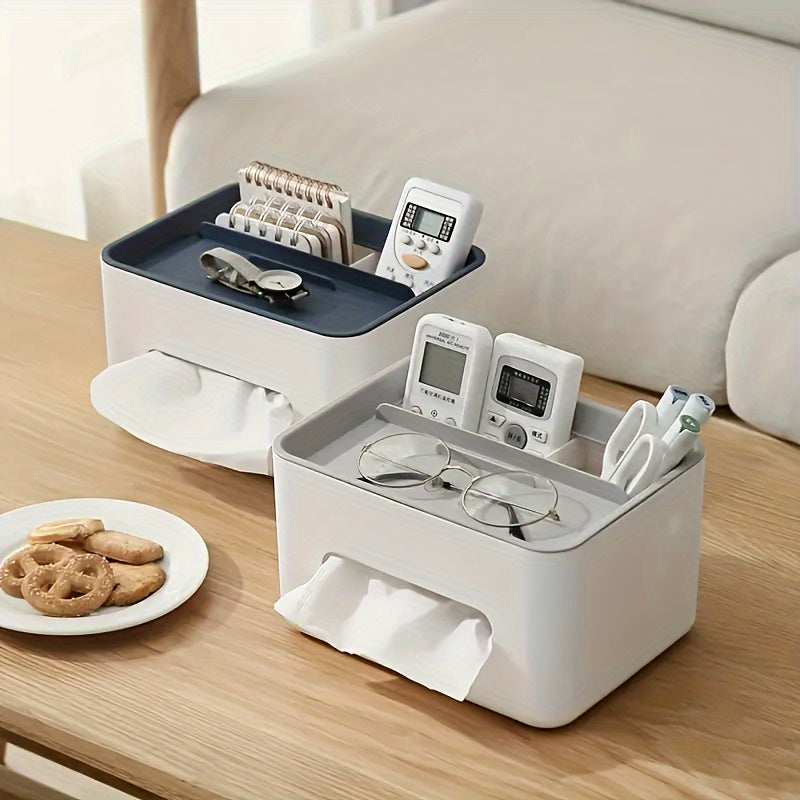 Desktop Storage Box Tissue Box Drawer Paper Box Remote Control Organizer
