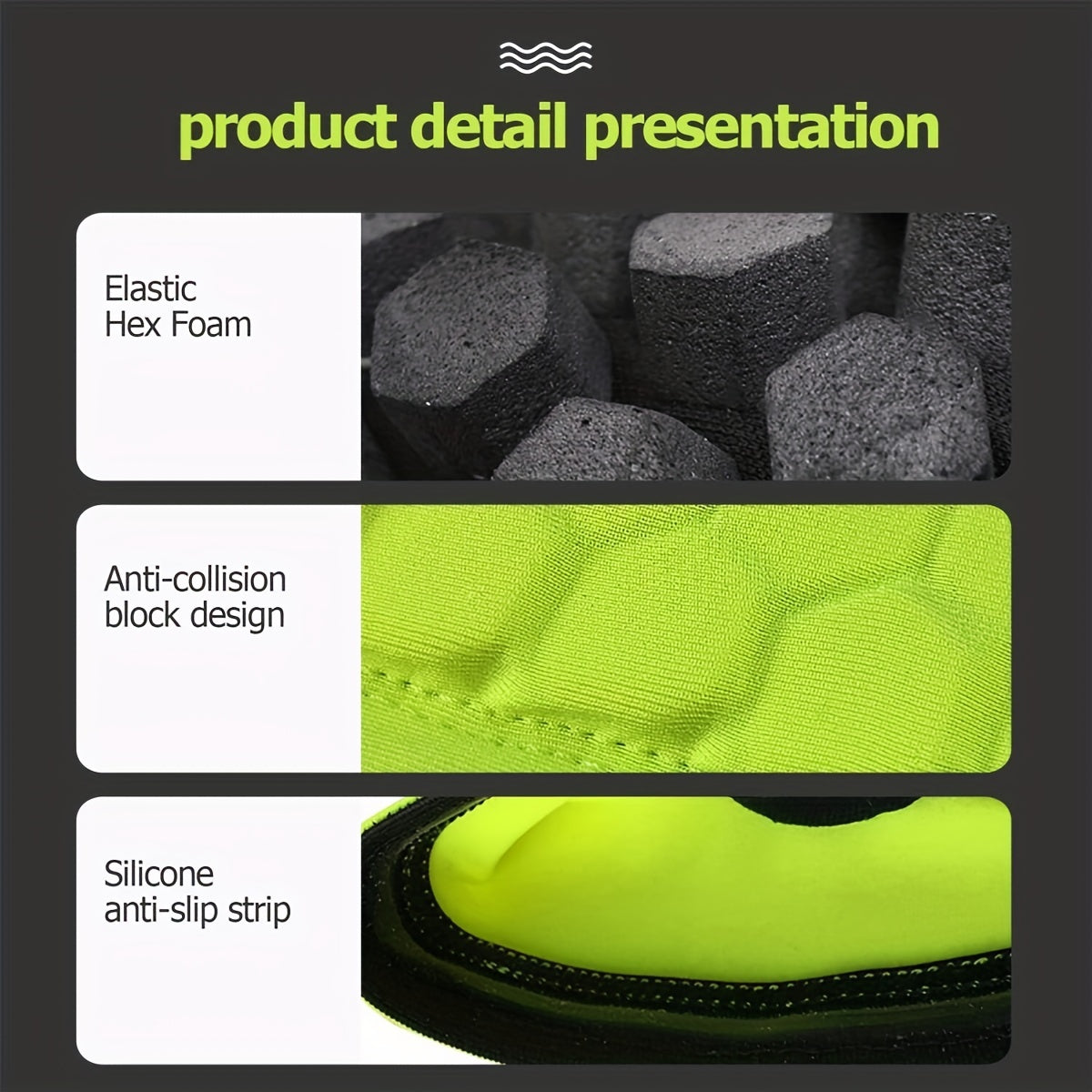 Hexagon Knee Pad Shin Pad Protective Gear