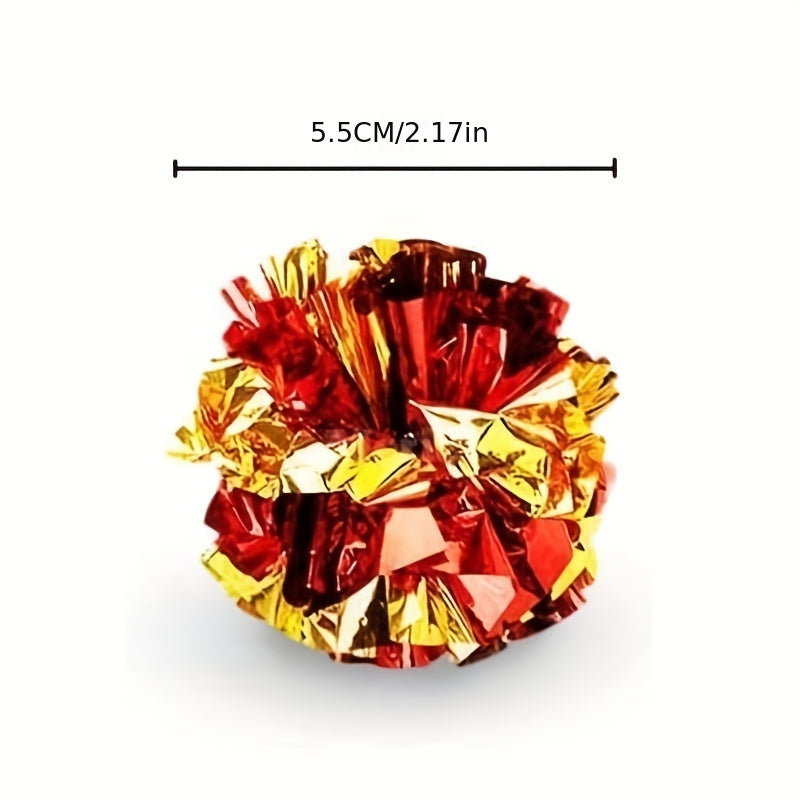 Colorful Parrot Crinkle Toys Rattle Paper Balls - Indoor Fitness Activity