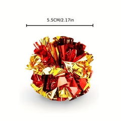 Colorful Parrot Crinkle Toys Rattle Paper Balls - Indoor Fitness Activity