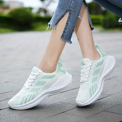 Women's Lace Up Lightweight Athletic Running Shoes Comfortable Casual Sneakers