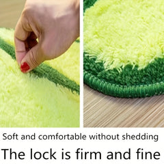 Cartoon Feet Doormat Soft Plush Area Rug Non Slip Absorbent Bathroom Bedroom Rug