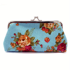 Vintage Floral Pattern Coin Purse Clutch Wallet