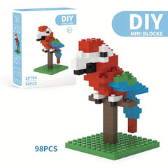 DIY MINI Building Blocks Bird Series Educational Assembly Toys