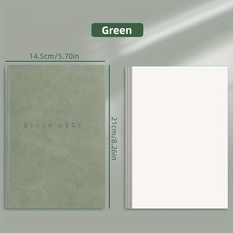 A5 Soft Leather Notebook for College Students