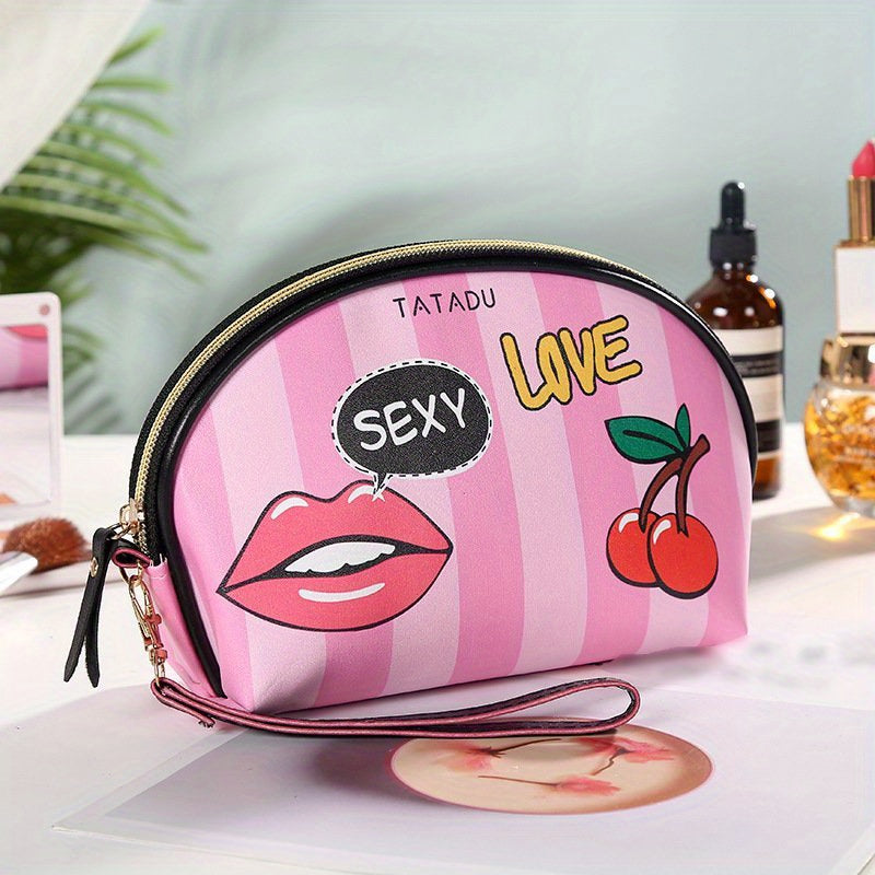 Lip Print Coin Purse Travel Storage Bag