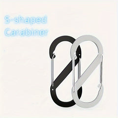 6pcs S-shaped Carabiner Outdoor Aluminum Buckle Set