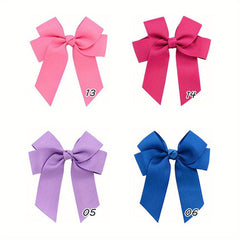 4pcs Bow Ribbon Hair Clips for Girls