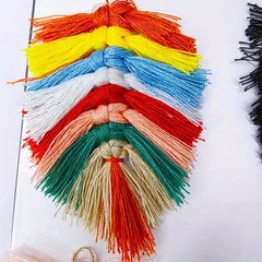 Boho Keychain Earrings Rainbow Beaded DIY Accessories