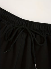 Women's Plus Hearts Print Drawstring Shorts