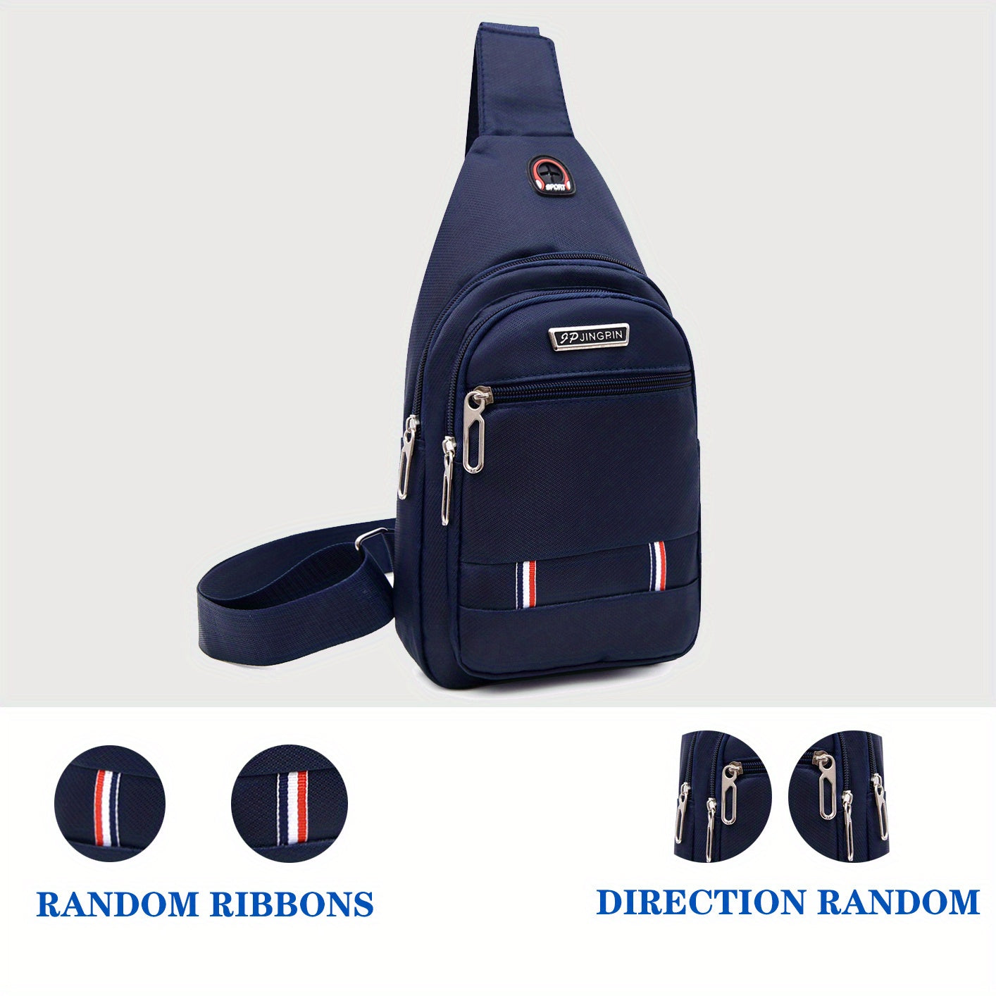 Unisex Cross Body Bag Portable Messenger Bag Casual Shoulder Bag