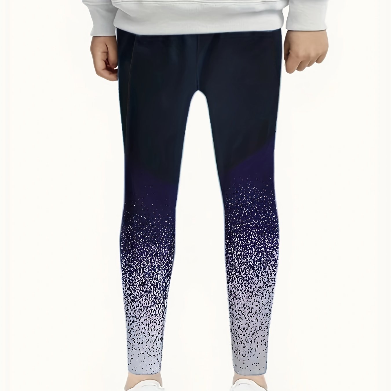 Girls Slim Gradient Leggings All Seasons Sports Running Jogging