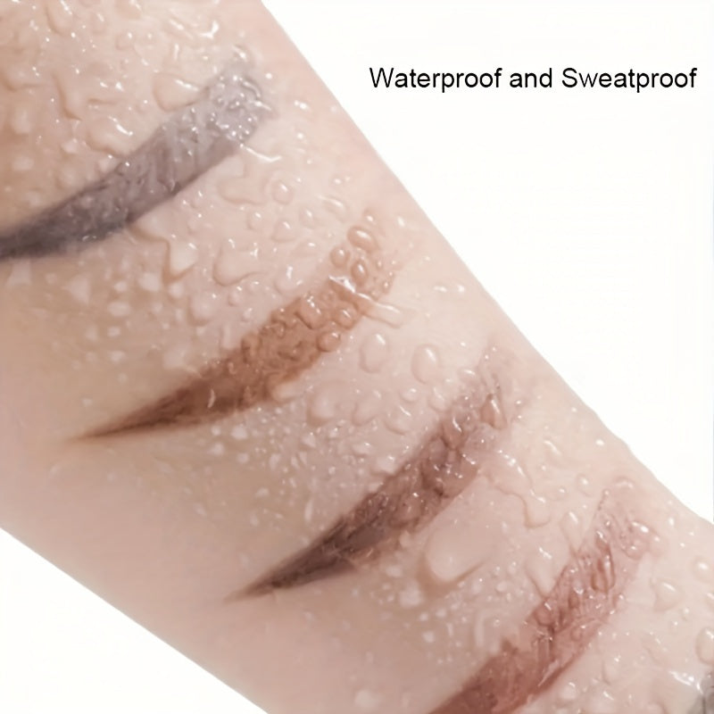 Dual Head Eyebrow Pencil Waterproof Long Lasting with Powder