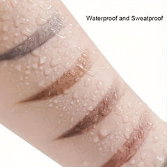 Dual Head Eyebrow Pencil Waterproof Long Lasting with Powder