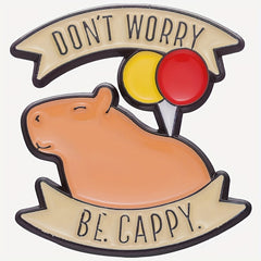 Capybara Balloon Enamel Pins