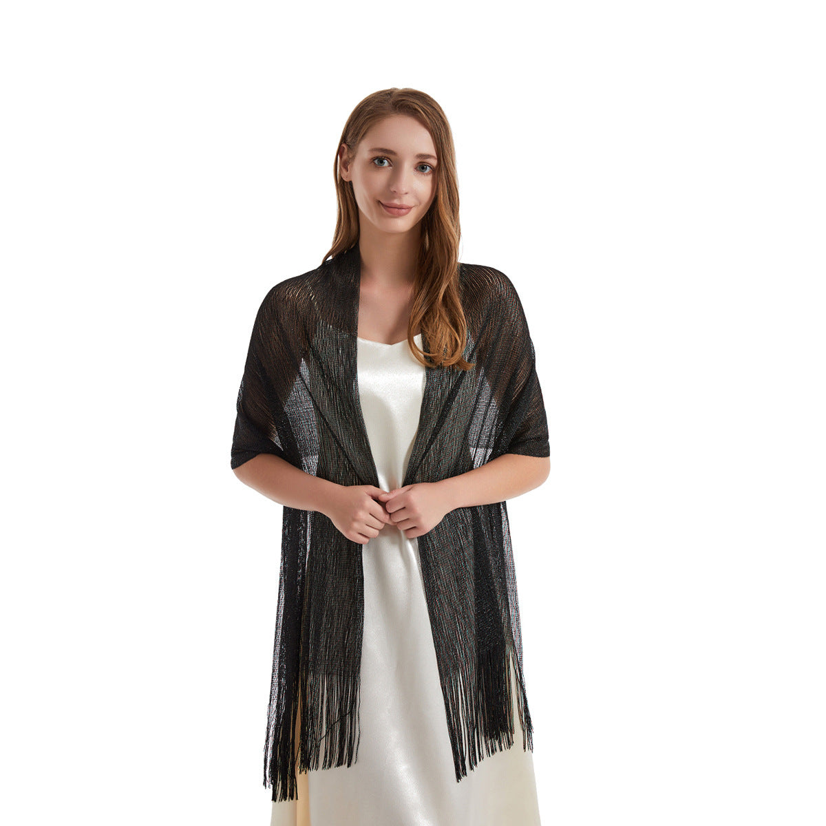 Women's Party Shawls with Golden and Silver Thread - Warm Scarf
