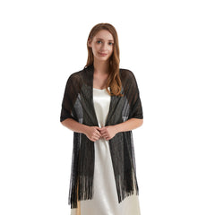 Women's Party Shawls with Golden and Silver Thread - Warm Scarf