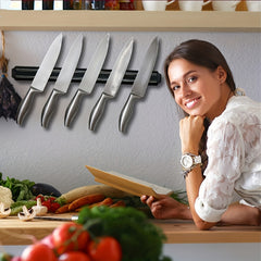 Magnetic Holder Wall Mounted Aluminum Kitchen Tools Organizer