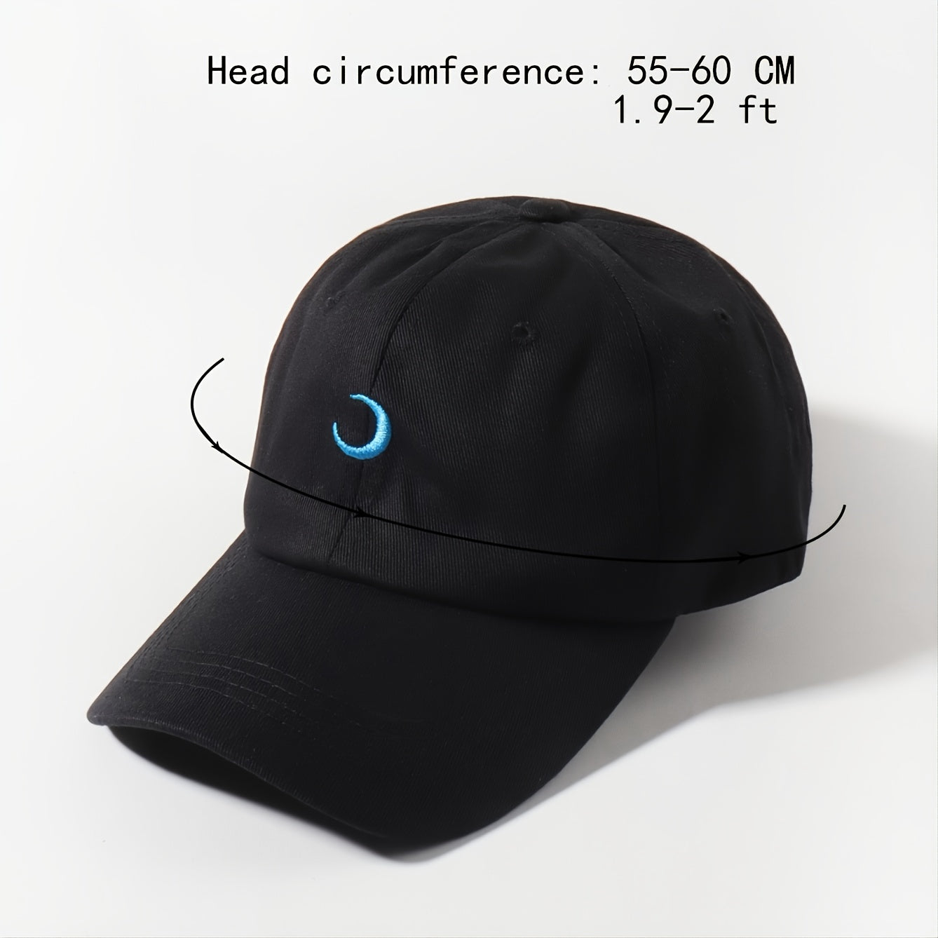 Moon Embroidery Baseball Cap Valentine
