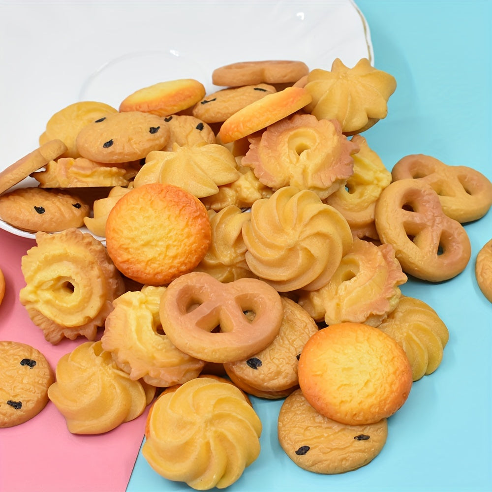 6pcs Biscuit Toy DIY Hair Clip Accessories Crafts Making Supplies