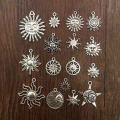 20pcs Antique Silver Key Shape Charms Pendants for DIY Necklace Bracelets