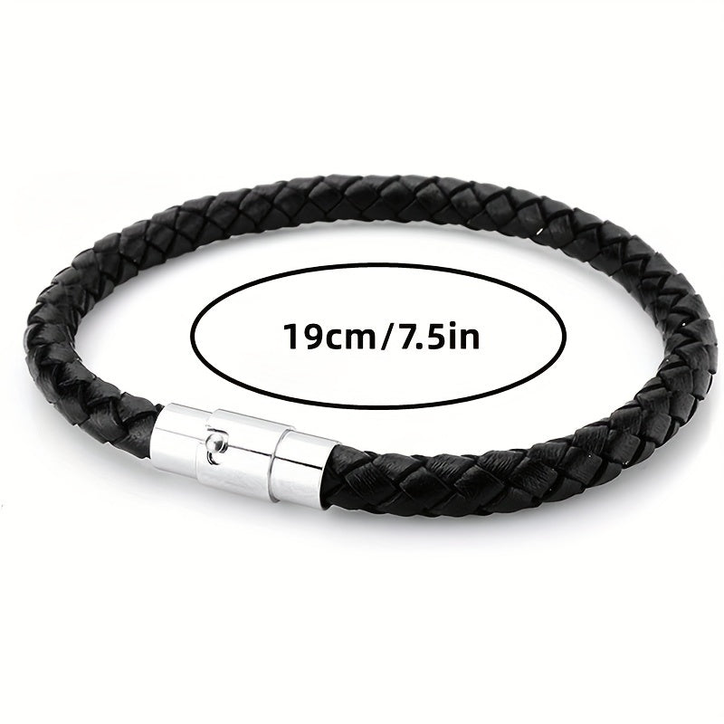 Minimalist Retro Leather Bracelet For Men Daily Decoration Gift Family Friends