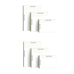150 300 Sheets Transparent Sticky Notes 3 Sizes School Office Supplies