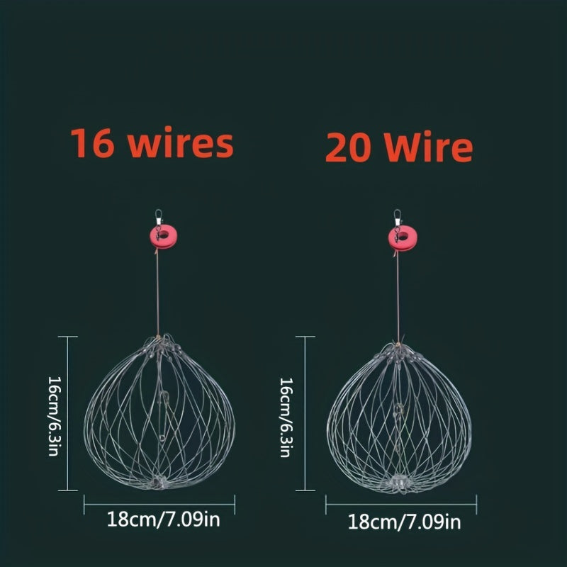Automatic Opening & Closing Fishing Net Cage for Saltwater & Freshwater Fishing