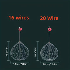Automatic Opening & Closing Fishing Net Cage for Saltwater & Freshwater Fishing
