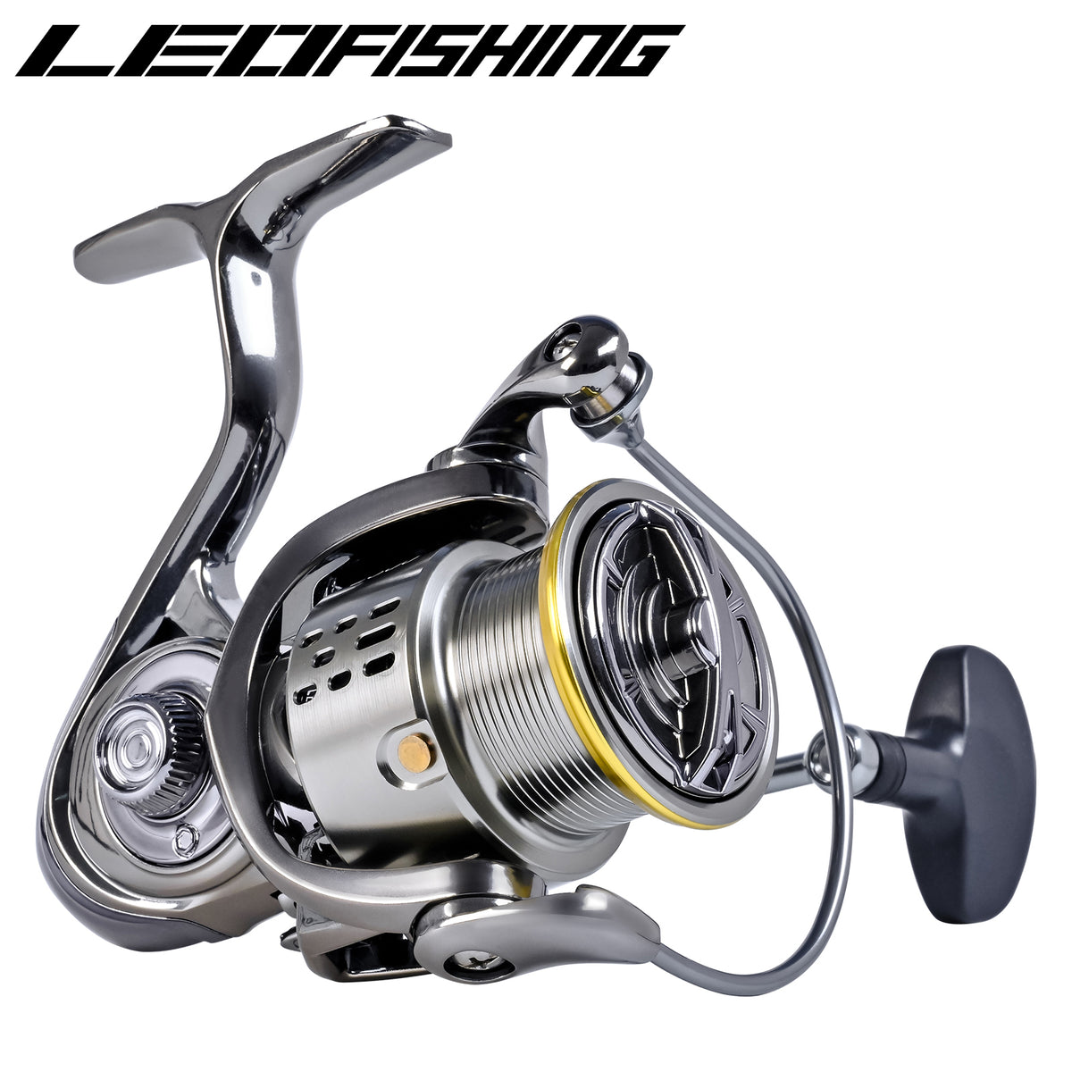 LEOFISHING Aluminum Spinning Reel 5.5:1 Gear Ratio 12+1BB Ultra Smooth