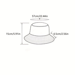 Rainbow Tie Dye Print Bucket Hat Hip Hop Reversible Basin Hat