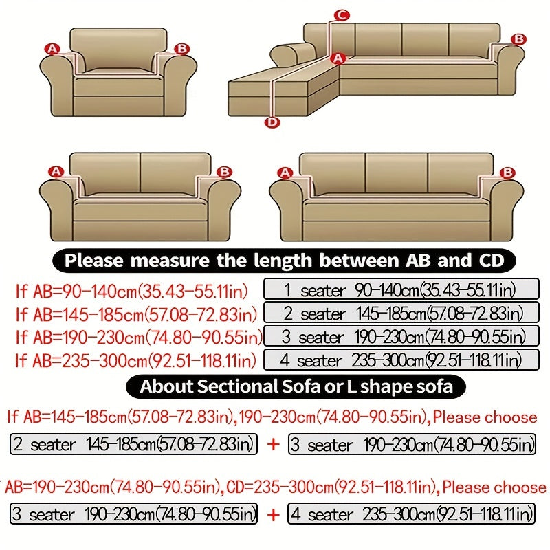 Elastic Sofa Slipcover Four Seasons Universal Printed Sofa Cover