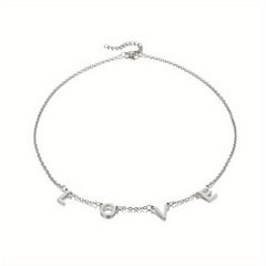 Personalized Custom Women Initial Name Necklace Stainless Steel