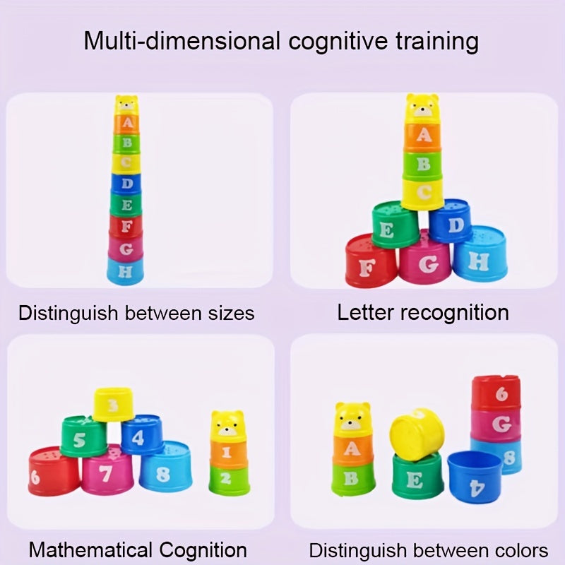 Fun Number Stacking Cup Science & Education Bath Toys