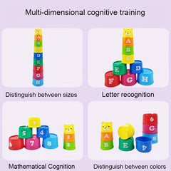 Fun Number Stacking Cup Science & Education Bath Toys