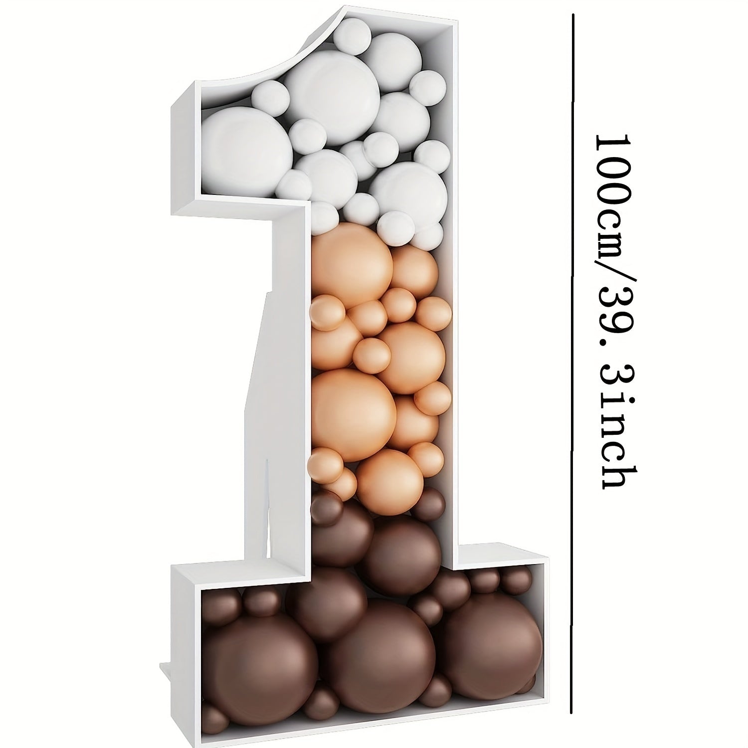 3D Number Shape Balloon Box Decoration for Birthday Party