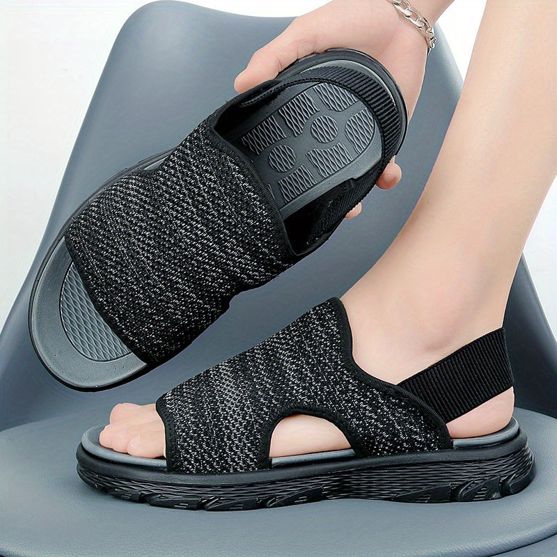 Men's Open Toe Slides Non Slip House Shoes Summer