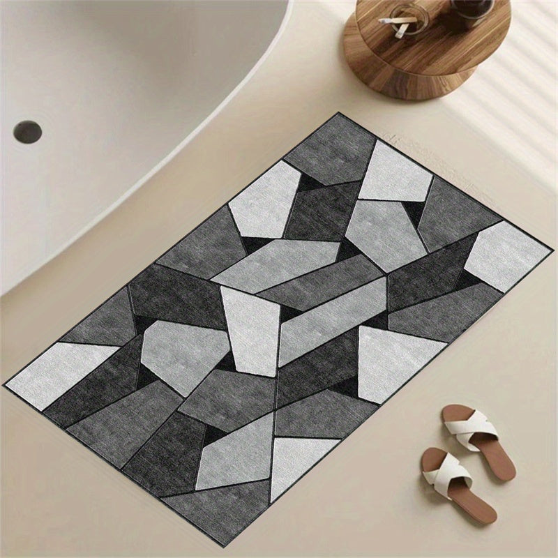 Irregular Pattern Diatom Mud Foot Mat Bathroom Kitchen Mat Non Slip Bathroom Rug
