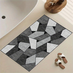 Irregular Pattern Diatom Mud Foot Mat Bathroom Kitchen Mat Non Slip Bathroom Rug