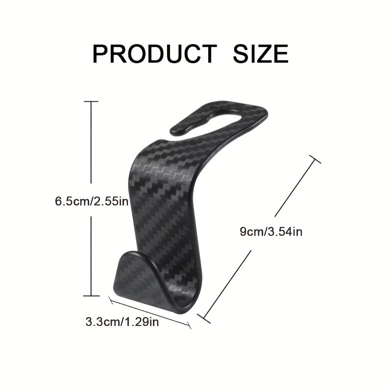 2pcs Car Seat Hooks Save Space Hang Heavy Objects Hide Back Hooks