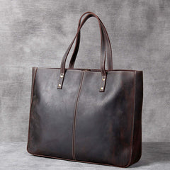 Retro Leather Tote Bag Large Capacity