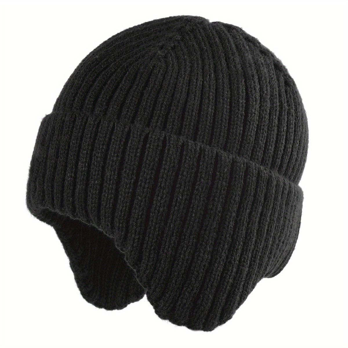 Sport Windproof Knit Beanie Hat With Fleece Lined For Kids