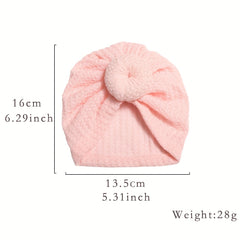 3Pcs Girls Plain Hat Turban Headwraps Elastic Soft Hat